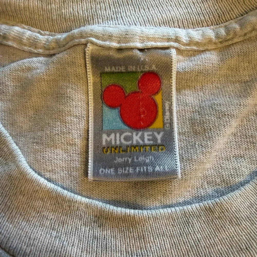 Vintage Mickey Unlimited Jerry Leigh Mickey Minnie Mouse Shirt Grey XL OSFA 90s